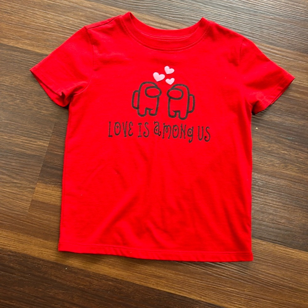 Girls Among Us Cat and Jack T-shirt top red size XS